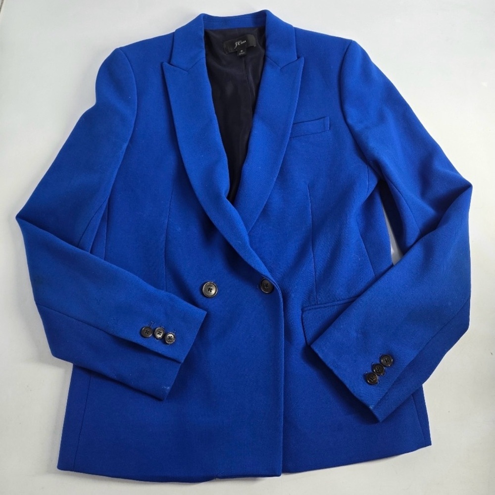 J. Crew  Double-breasted Blue Blazer 6